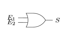 Symbole étasunien d'une porte OR